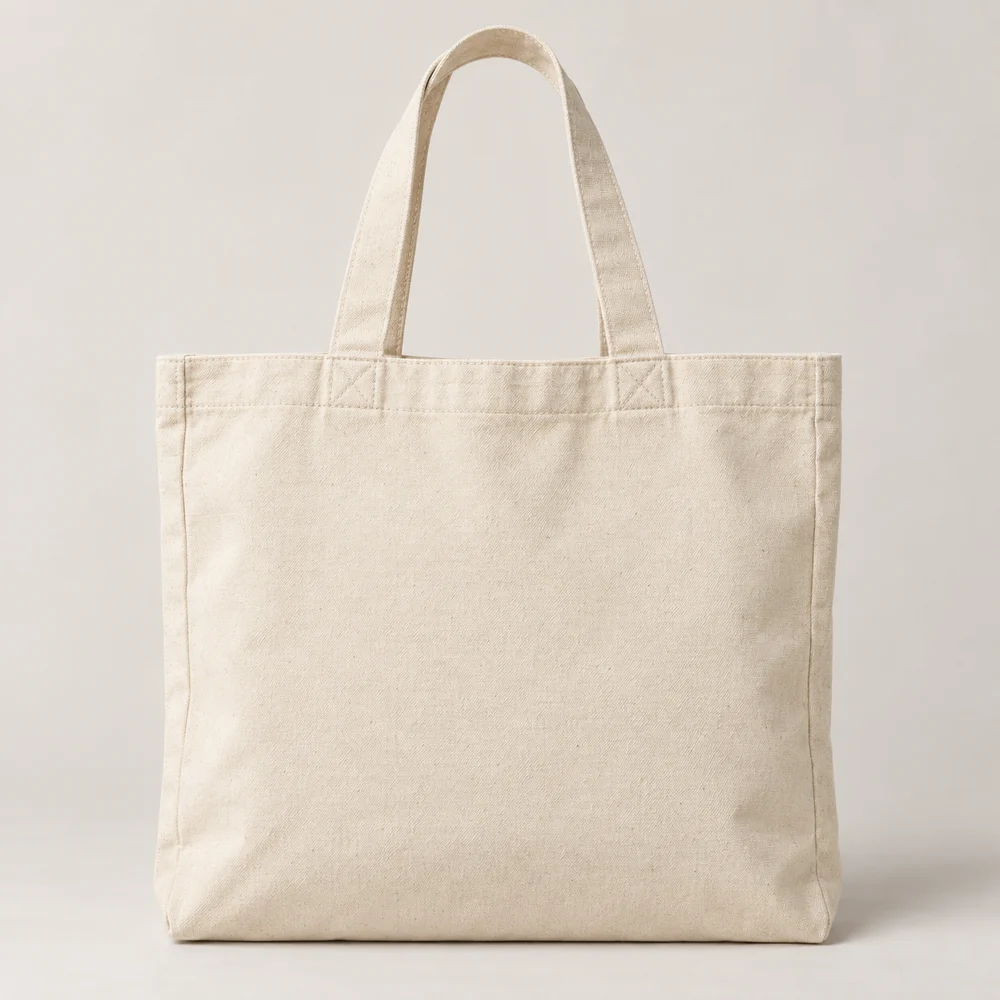 Natural cotton tote bag used to illustrate product personalisation
